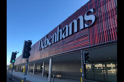 Debenhams store at Intu Watford features the retailer's new brand identity